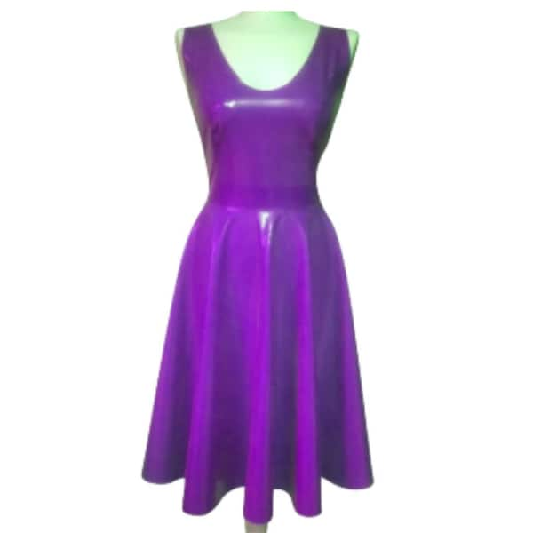 Long Latex Swing Dress