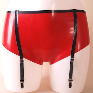 Latex Panties with Suspenders
