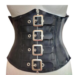 Boned Latex Buckled Waist Cincher image 2