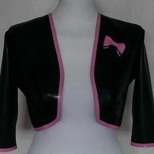 Latex Bolero Jacket with Bow