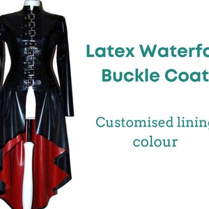 Latex gothic dominatrix coat image 4