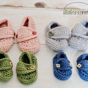 Ewe N Me Boutique Crochet any color Loafer Slippers Size 0-12 Months