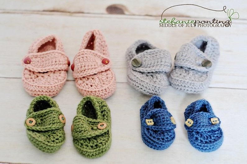 Ewe N Me Boutique Crochet any color Loafer Slippers Size 0-12 Months