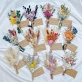Mini Dried Flower Bouquet, Bridesmaid Proposal Gifts, Wedding Favor, Boho Home Decor, Will You Be My Bridesmaid Tag