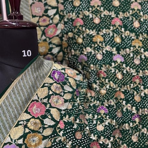 Pure Banarasi Georgette BANDHANI SAREE