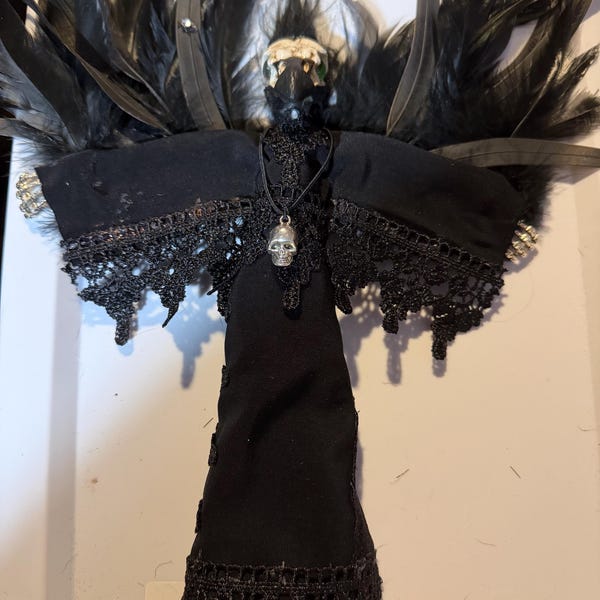 Handmade Art doll/ Voodoo Doll " Nevermore”