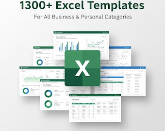 Excel Template Bundle | Business, Finance & Project Management (Digital Download)