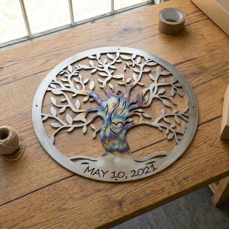 Custom Anniversary Gift Tree Of Life Wall Decor