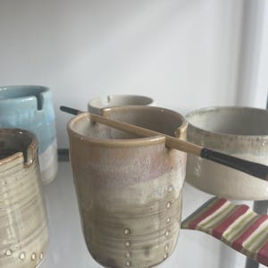 Painters water cups handmade ceramic, paintbrush holder cup , painting water holder ceramic, water pallet painting cup ceramic handmade