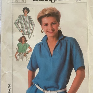 Simplicity 7450 Pattern Misses&#39; Easy-To-Sew Tops Sz 14, 16, 18 UNCUT