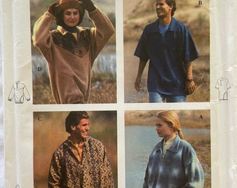 Simplicity 9226 Pattern Misses', Men's, Teens' Top Sz XS, S, M UNCUT