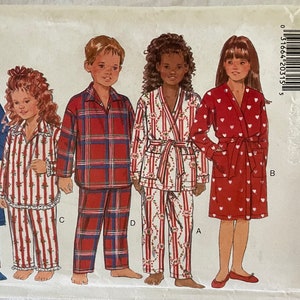 Butterick 3710 Padrão Meninas, Robe, Cinto, Top e Calça para Meninos Sz 7 8 10 SEM CORTES