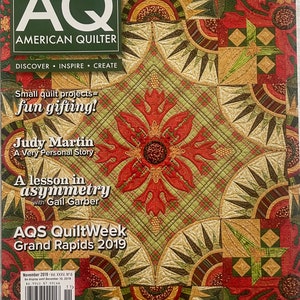 American Quilter Quilting Magazine November 2019