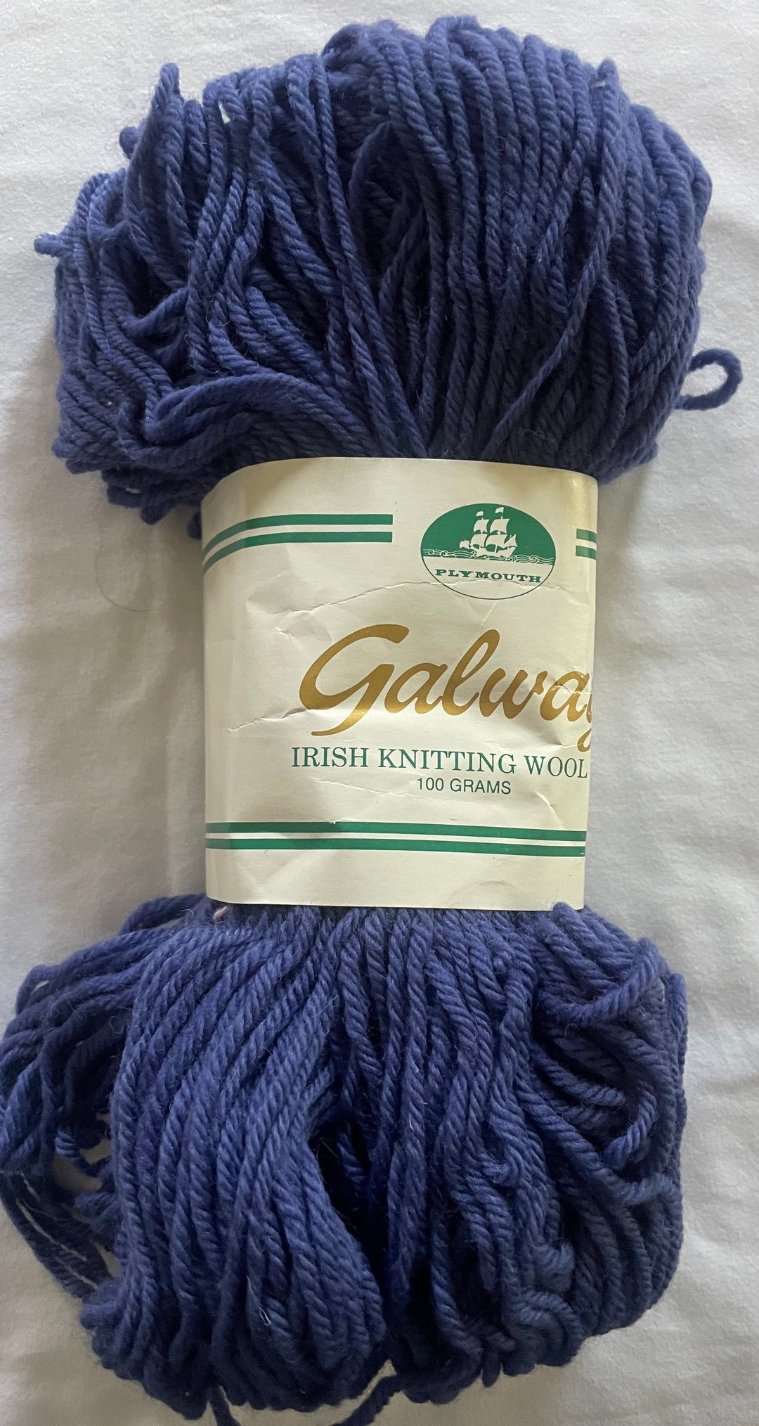 One Skein Plymouth Galway Irish Knitting Wool Yarn 100 Wool Etsy