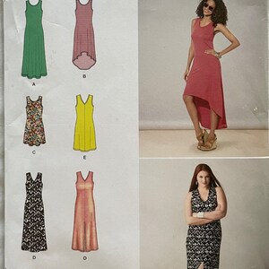 Puede incluir: Patrón de costura Simplicity número 1358, talla XXS-XXL, para un vestido sin mangas con un dobladillo alto-bajo. El patrón incluye seis estilos diferentes de vestidos, incluyendo un vestido verde, un vestido rosa, un vestido floral, un vestido amarillo, un vestido blanco y negro, y un vestido melocotón. El patrón está diseñado e impreso en los Estados Unidos.