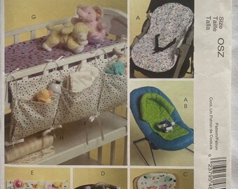 McCall's 4897 Pattern Baby Accessories, Organizers, Stroller/Car Seat Cushion  UNCUT