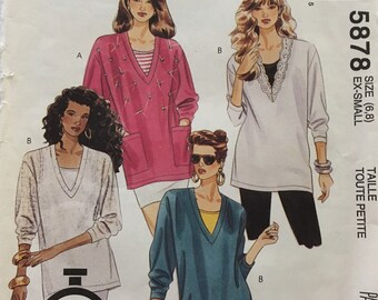 ブランド通販 Mccall's 5878 UNCUT 8 6, Sz Tops Tank Tunics Misses' Pattern コレクション