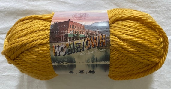 Lion Brand Hometown USA Yarn-Madison Mustard, Yellow