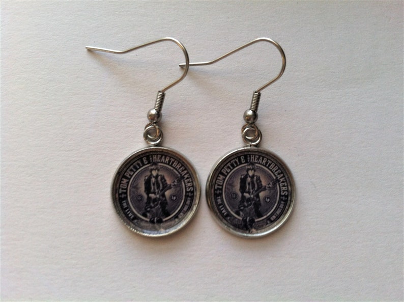 Lightweight Tom Petty and the Heartbreakers Earrings Ear Wires Handmade
