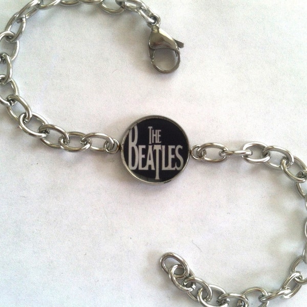 The Beatles Stainless Steel Chain Bracelet One Size Fits Most Adjustable