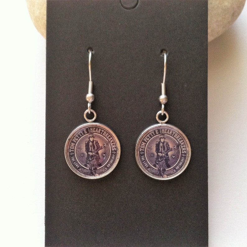Lightweight Tom Petty and the Heartbreakers Earrings Ear Wires Handmade