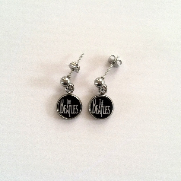 The Beatles Small Stainless Steel Post Earrings