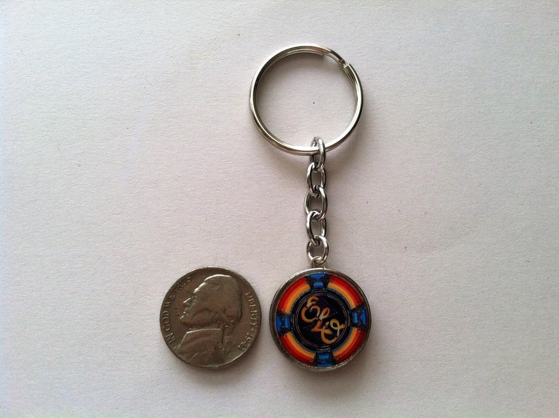 2sided Electric Light Orchestra Nickel Charm Key Ring / Chain Etsy