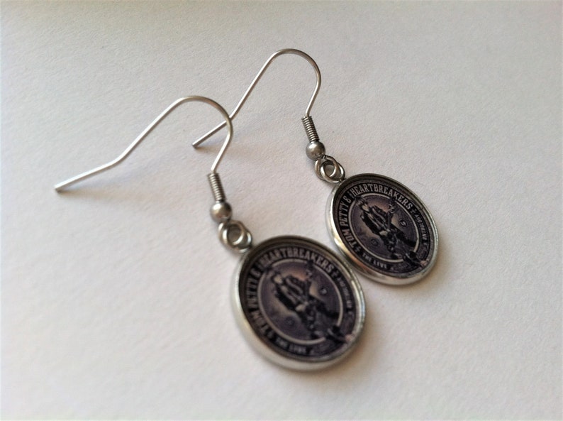 Lightweight Tom Petty and the Heartbreakers Earrings Ear Wires Handmade