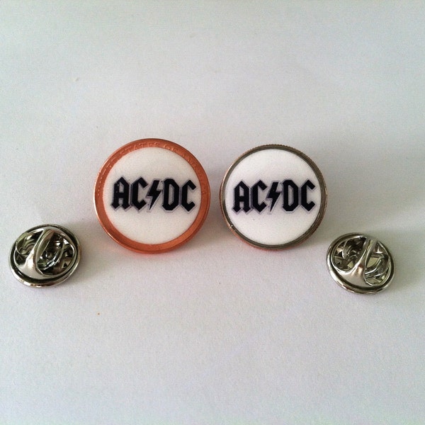 AC/DC Lucky "Pinny" Penny Pin OR Dime Pin Classic Rock