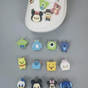 Cute cartoon Collection Set, Cute PVC Hanging Ornaments for Sandals, Gift For Her Him Super Cute, Shoe Charms, Croc Charms