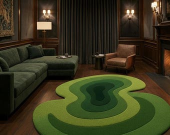"Teppiche von ""The Green Moss"" Wollteppich Handgemacht Wollteppich Handgeknüpft Wollteppich Handgestickt"