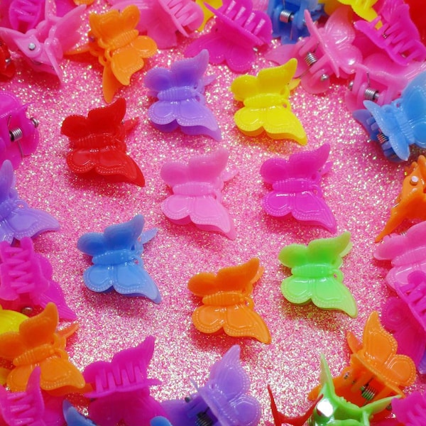 90s Butterfly Clips Etsy
