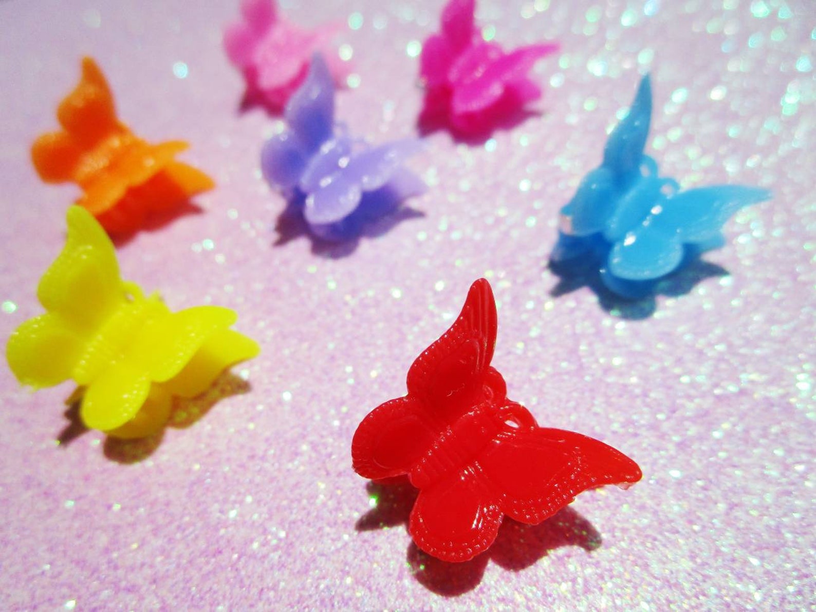 10pc Set 90's Butterfly Clips 90's Hair Clips Etsy