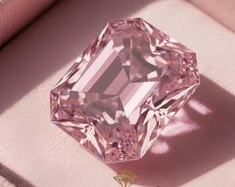 Hellrosa Diamant im Brillantschliff von 7+ Ct - VVS1 Lab Grown Gem