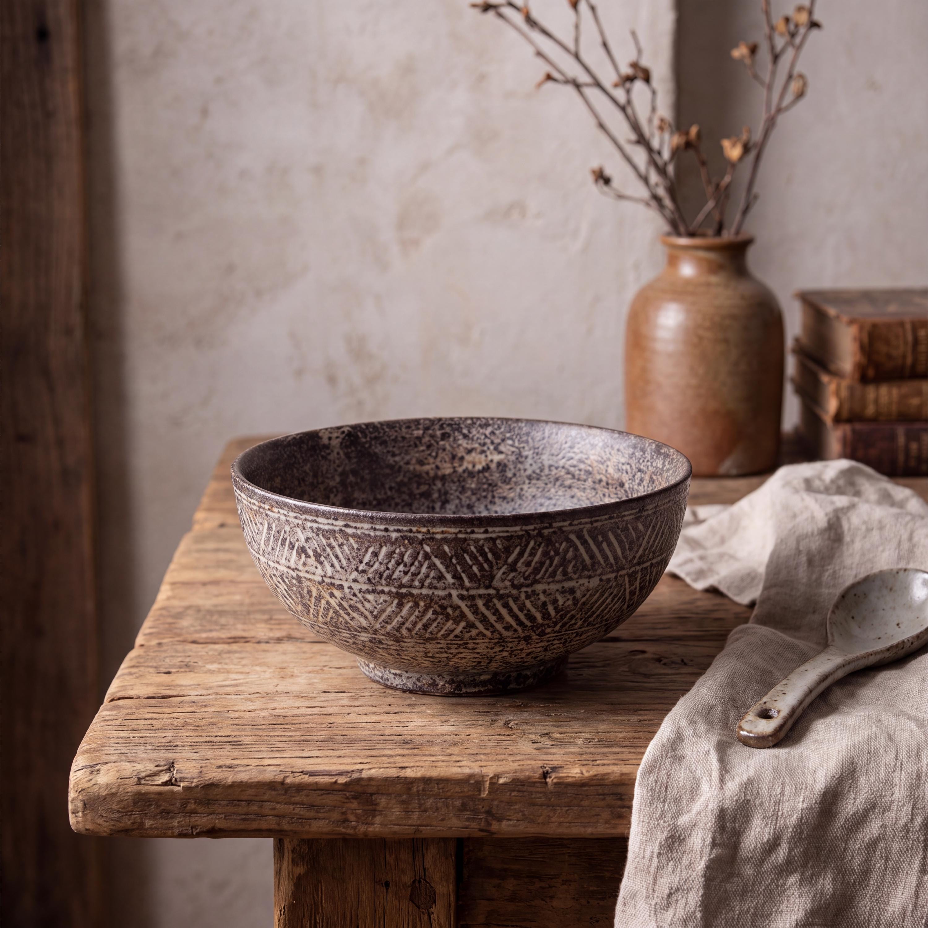 作家もの 丸碗 ボウル 鉢／2個セット／侘び寂び 貫入 一点もの Wabi sabi ceramics - Etsy 日本
