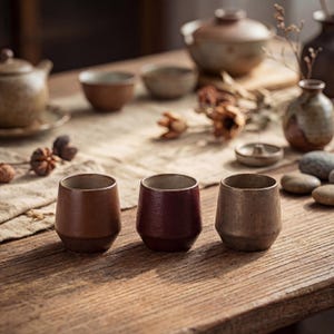 May include: A set of three ceramic vases in varying heights. The vases are white with a textured, ribbed design. The tallest vase is approximately 10 inches tall, the medium vase is 8 inches, and the smallest is 6 inches.