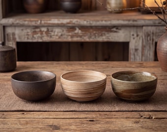 Japanese Wabi Sabi Matcha Bowl 480ml | Rustic Stoneware Chawan | Ceramic Tea Bowl | Vintage Matcha Ceremony Bowl