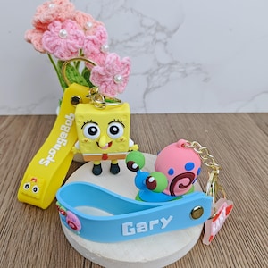 Cartoon Keychain Funny Kawaii Key Ring Cute Anime Keyring for Bags Keys and car charms Gift for Friends, Kids，Fans Keychain to prevent loss