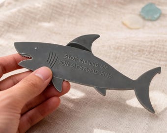 3D Shark Bookmark Ocean Design | Creative Shark Fin Page Marker | Funny silicone Book Accessory for Readers, Students & Ocean Lovers