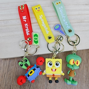 cute anime keychain Cartoon keychain Anti-lost keychain Suitable for use as bag charms, keychains or car key pendants Gifts for friends