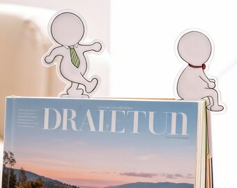 Cute Little Figure Bookmark Set | Creative Cartoon Page Marker Clips | Fun plastic Bookmarks for Readers, Students, Journals & Gifts