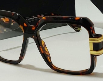 Cazal Eyeglasses I Mod 623 Tortoise Black & Gold Fashion Vintage Clear Lens Frames Eyewear