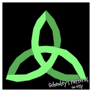 Celtic Trinity Knot paper-piecing pattern, PDF