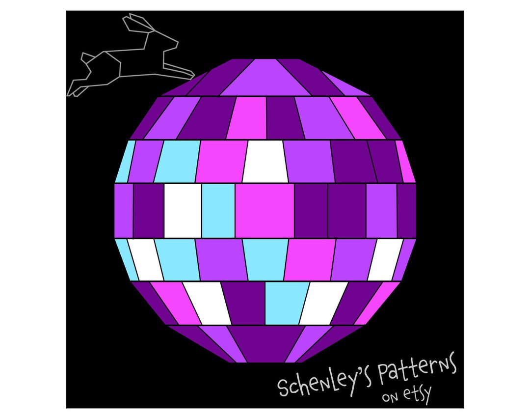 Mirroball Pattern Disco Mirrorball Paper-piecing Quilt Pattern, PDF - Etsy