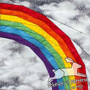 Quiltpatroon regenboog paper-piecing pdf