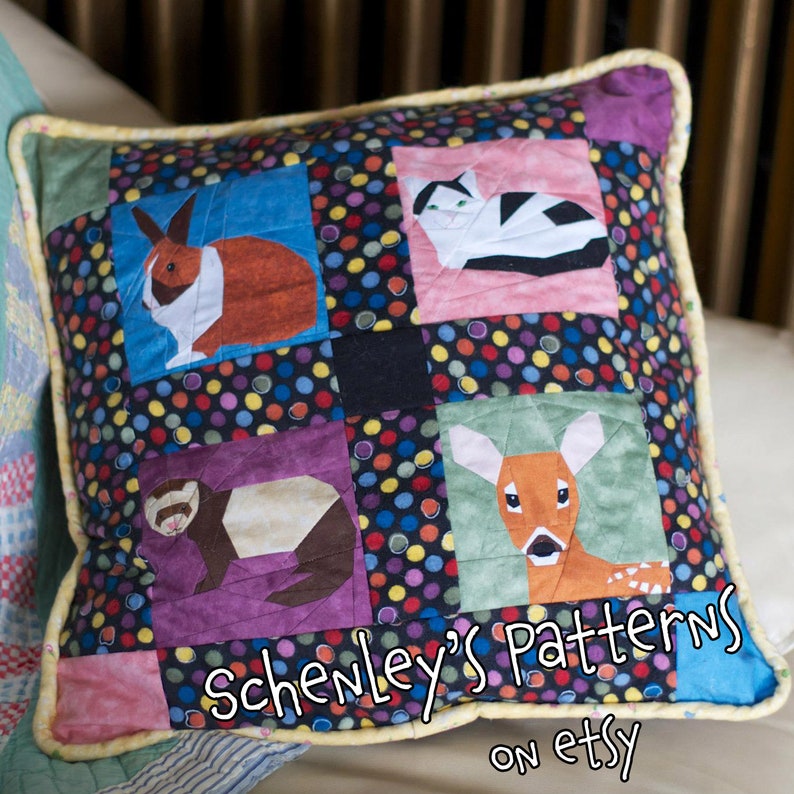 Ferret Paper-piecing Pattern, PDF - Etsy