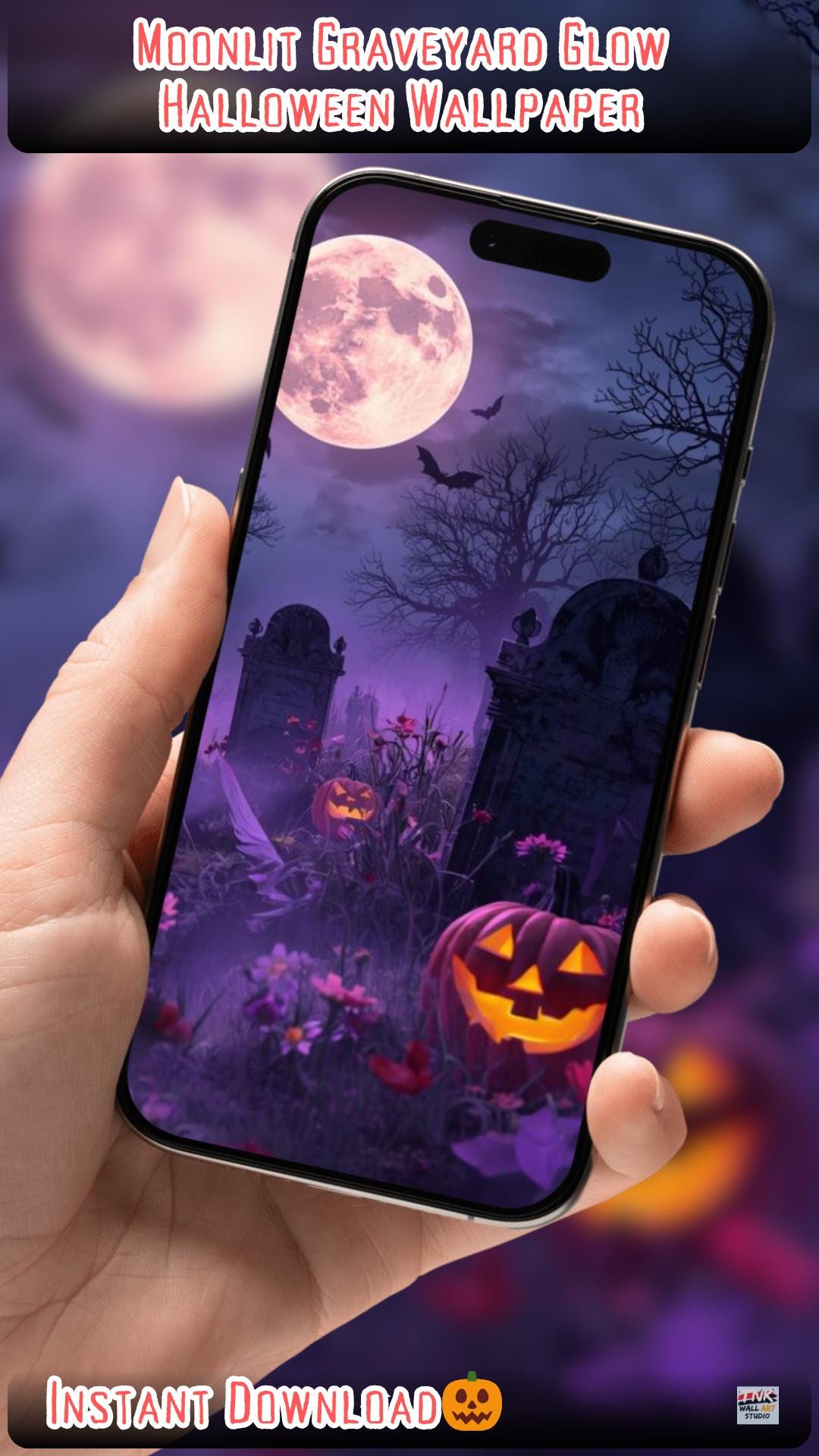 Cemetery wallpaper - Etsy België, image size:1080x1920