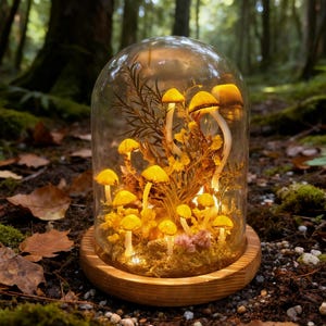 Mushroom Night Light, Enchanted Forest Mushroom Lamp, Nightlight, Unique Gift, Elegant Home Decor, Table Top Decor, Fungi Lamp