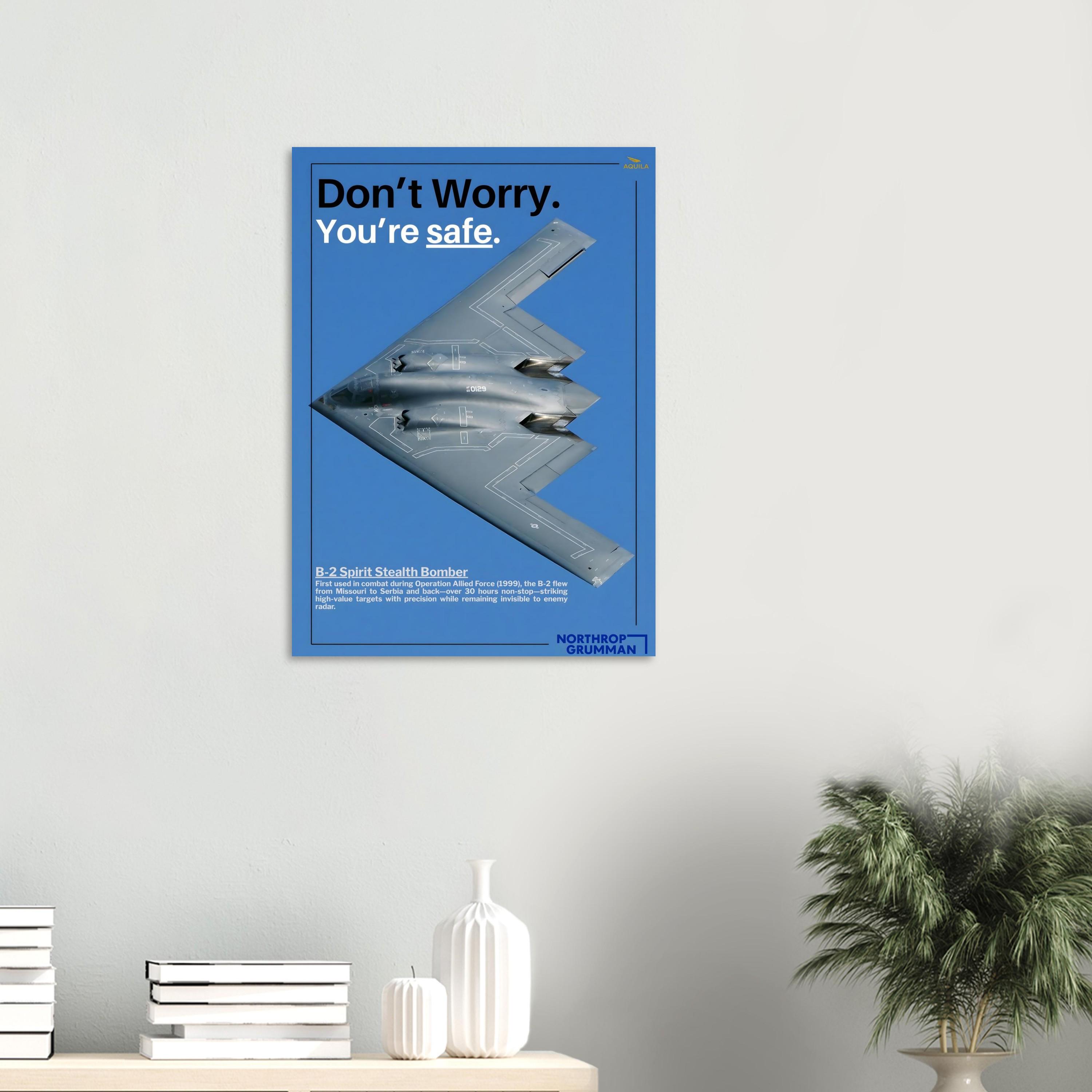 B-2 Spirit Poster – Stealth Bomber Poster | Military Aviation