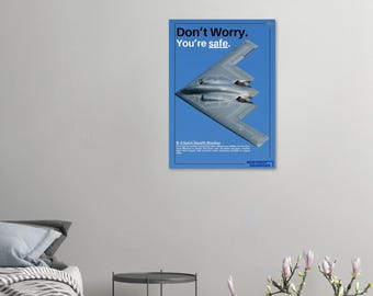 B-2 Spirit Poster – Stealth Bomber Poster | Military Aviation